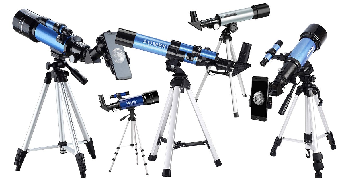 Teleskop für Kinder und Anfänger mit 45 ° Diagonalspiegel zur Korrektur von Bildern Telmu Astronomisches Teleskop pädagogische Geschenke für Kinder 360 mm Brennweite 50 mm Gauge 