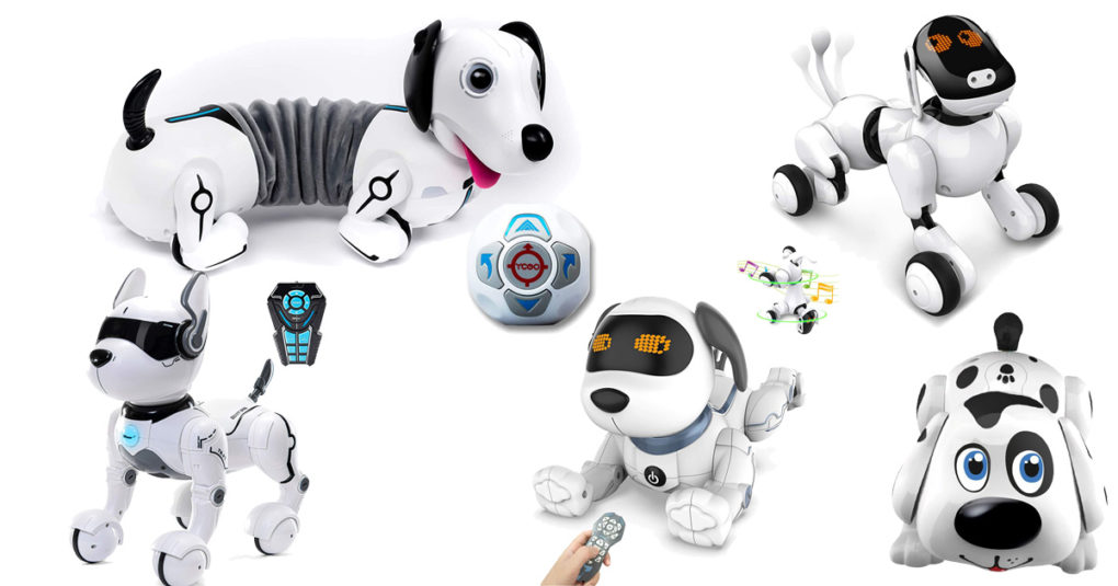 Musik-heller elektronischer gehender Haustier-Hunderoboter scherzt Spielzeug 