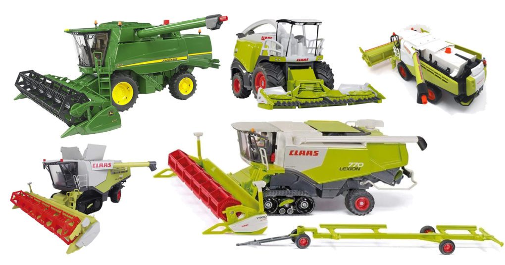 Mega Trecker Traktor Mähdrescher Set Landwirtschaft Spielzeug 7 Fahrzeuge 