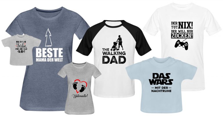 Lustige T-Shirt-Sprüche für Mama, Papa & Kinder [für jeden Anlass]
