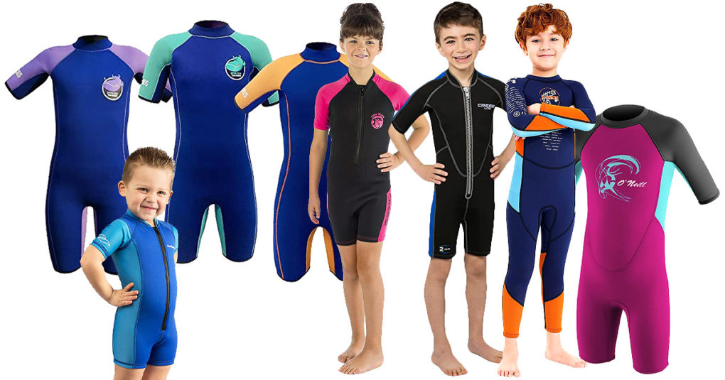 Kinder Neopren Schwimmanzug Lang Neoprenanzug Surfanzug Tauchanzug Badeanzug 
