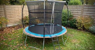 Platzsparende 305cm-Trampoline für Kinder - © dadslife.de
